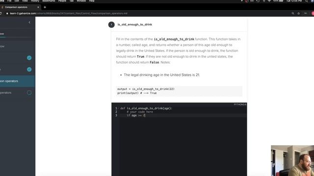 Python: Control Flow - Comparison Operators - Challenge #1 смотреть онлайн