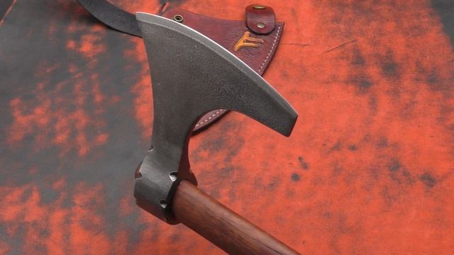 Чехол из кожи для топора Cold Steel 90WVBA Viking своими руками. Leather case Viking axe Handmade. смотреть онлайн