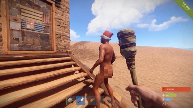 Rust: Встретил подписчика, который подарил дом (Встреча с подписчиком в Расте "Выживание")!!! смотреть онлайн