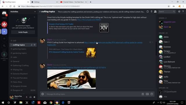 FFXIV Stormblood 4.4 - 4.5 - New Cross-World Linkshell + Discord - Crafting and Gathering смотреть онлайн