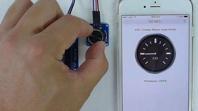 [HTML5/WS/CANVAS] Using a Rotary Angle Sensor смотреть онлайн