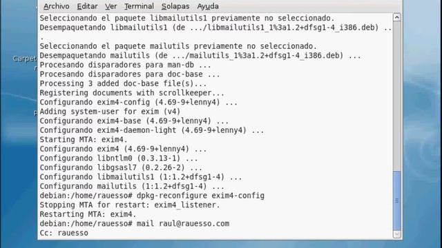 Videotutorial - Instalación y configuración de Exim4 en Debian - Por Raul Espinosa Soriano смотреть онлайн