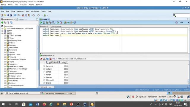 SELECTION AND SORT #ORACLE смотреть онлайн
