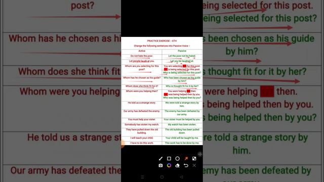 Practice Exercise :- 6th (Active and Passive Voice) смотреть онлайн
