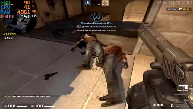 CS:GO on Intel® HD Graphics 2500 [Cache, Dust2, Mirage - 640x480, Lowest Settings] смотреть онлайн