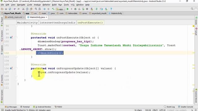 Android Progress Dialog Kullanımı - AsyncTask ile Müzik Indirirken смотреть онлайн