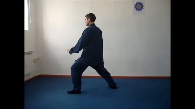 Тайцзи Цюань - Базовые позиции - Гунбу в движении смотреть онлайн