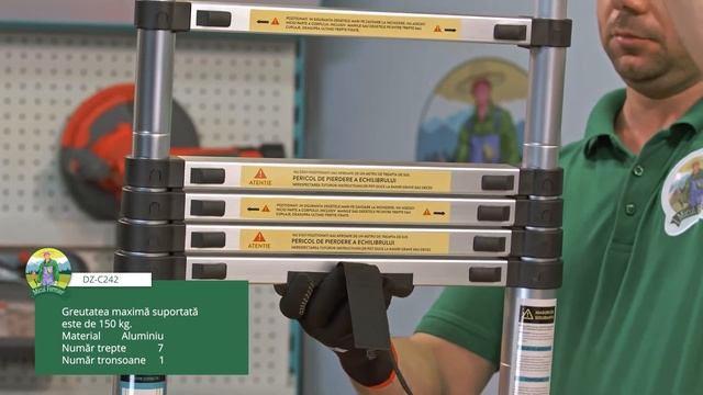 Detoolz DZ-C242 Scara telescopica 2m - 7 trepte - Unboxing смотреть онлайн