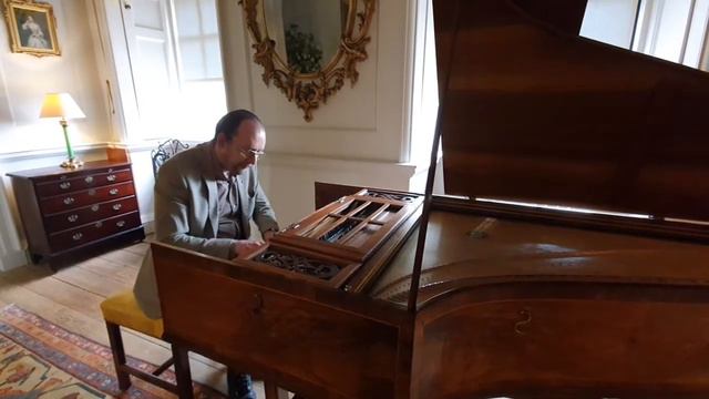 JS Bach Toccata in E minor, BWV 914, 1st movement, at 1772 Kirkman harpsichord at Dumfries House смотреть онлайн