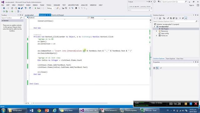 Ejemplo de como conectar a Excel con Visual Basic смотреть онлайн