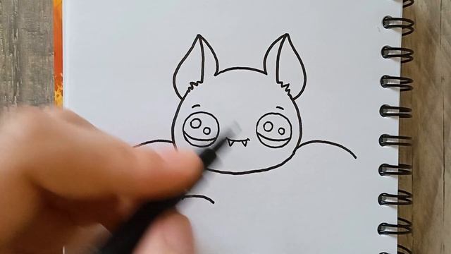 Как нарисовать летучую мышь смотреть онлайн
