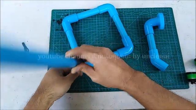 โคมไฟตั้งโต๊ะ DIYจากท่อประปาพีวีซี Lighting from PVC pipes by unclenui смотреть онлайн