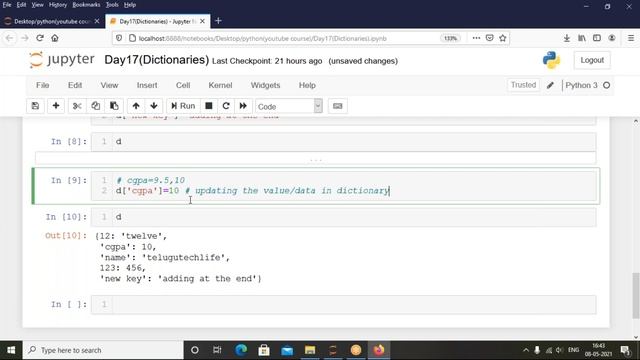 Day17||Python Course||Introduction to Dictionary in Python in Telugu||Telugu Tech Life|| смотреть онлайн