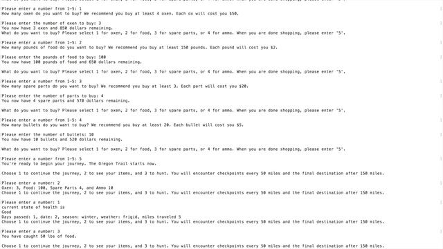 Final Project CS10: Oregon Trail (in Python!) смотреть онлайн