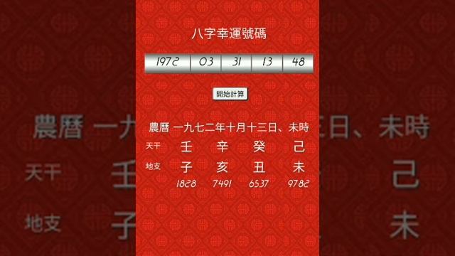 八字幸運號碼 Bazi Lucky Numbers смотреть онлайн