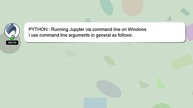 PYTHON : Running Jupyter via command line on Windows смотреть онлайн