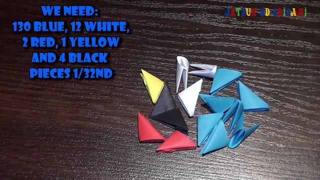 3D origami Blue Angry Bird Tutorial смотреть онлайн