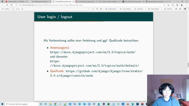 WebPy Vorlesung 3 -- 25.10.2021 -- Login / Logout / Signup смотреть онлайн