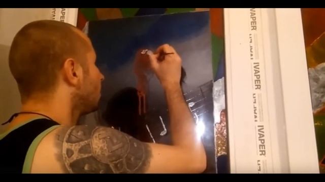 ? Витражная роспись окна Мелодия / Stained glass window painting / Melody смотреть онлайн