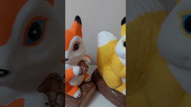 КОПИЛКИ БЕЛКА С ШИШКОЙ ИЗ ГИПСА смотреть онлайн