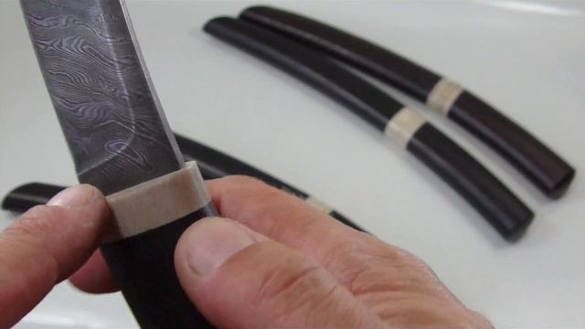 Танто ручной работы с клинками из дамасской стали