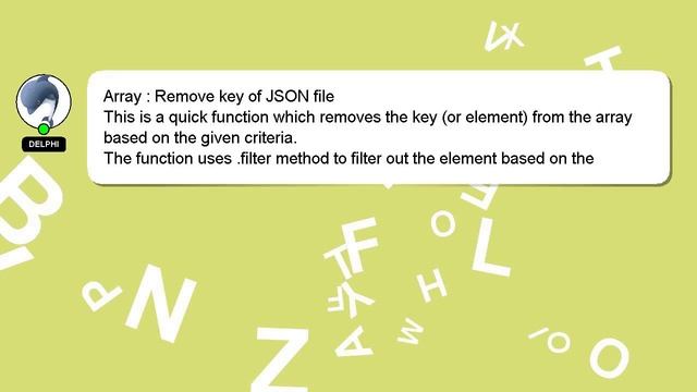 Array : Remove key of JSON file смотреть онлайн