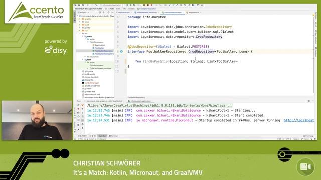 "It's a Match: Kotlin, Micronaut, and GraalVM" - Christian Schwörer смотреть онлайн