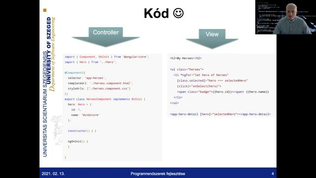 Programrendszerek fejlesztése 2. előadás: Angular смотреть онлайн