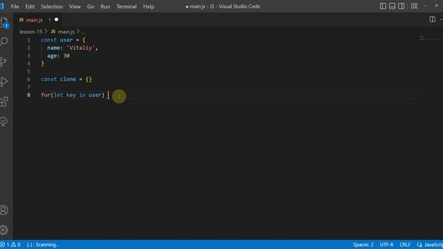 JavaScript. Объекты. Особености копирования объектов. Сравнение объектов. смотреть онлайн
