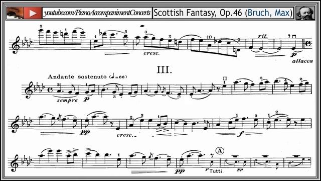Bruch-Scottish Fantasy In E-flat Major Op. 46 (Oistrakh, Complete)[sheet Music]