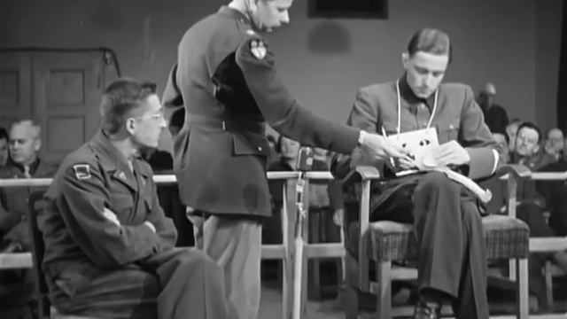 JOCHEN PEIPER INTERVIEW AT MALMEDY WAR CRIMES TRIALS, DACHAU, GERMANY смотреть онлайн