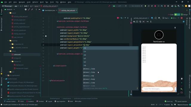 Chat Application | Creating a Chat Screen in Android Studio | With source code | Chat app смотреть онлайн