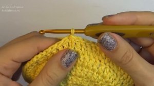 Двойная прихватка крючком