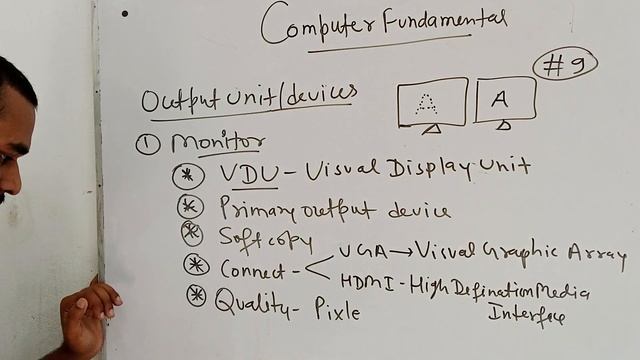 Output unit of computer || Monitor || in Hindi || By Deepak Sir || @jobscomputerinstitute || #9 смотреть онлайн