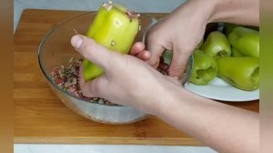 Фаршированный перец в духовке!Голубцы вкусные и сочные.
