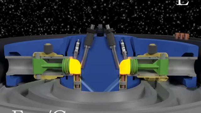 6 The Russell Engine Generator - Angular Sectional View Exposing Pistons смотреть онлайн