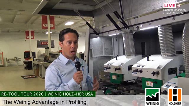 Weinig Profiling System - Powermat 1500 / OptiControl Measuring / Rondamat 960 (Live Aug 26, 2020)