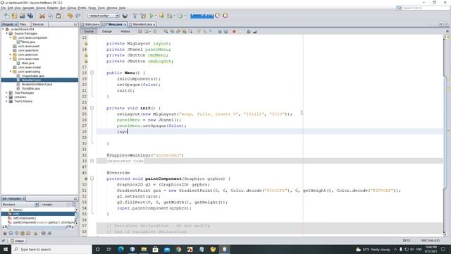 Java Swing UI Design - Dashboard (Part 1) смотреть онлайн