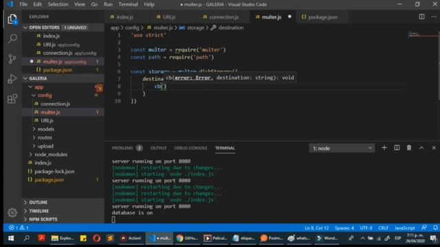 Subir imagenes con ANGULAR, NODE js y MongoDB?? #1 | Creacion del servidor смотреть онлайн