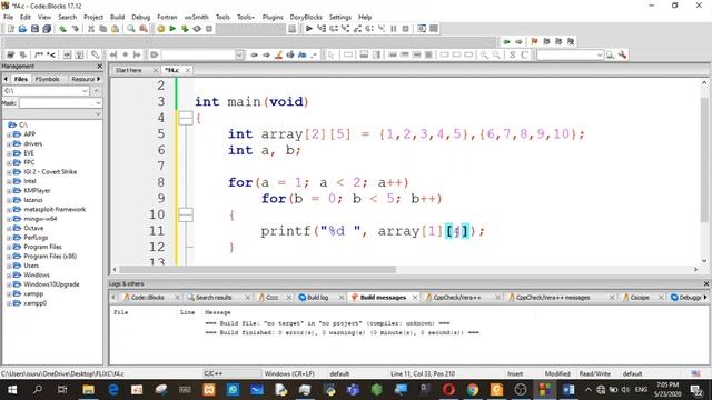C Programming (Sinhala) - Part 20 | 2D ARRAY | смотреть онлайн