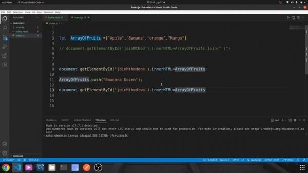 JavaScript array methods | JavaScript Tutorial for Beginners| Learn JavaScript   part#9