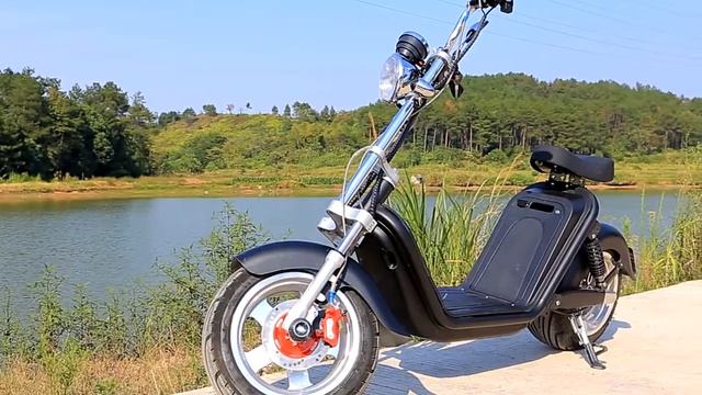 Electric motorcycle. Electric scooter. With additional batteries.Lithium battery.For adults. смотреть онлайн