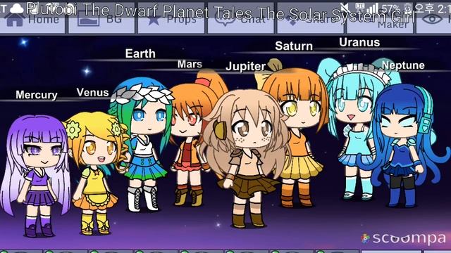 Plutobi The Dwarf Planet Tales The Solar System Anime Humam Girl смотреть онлайн