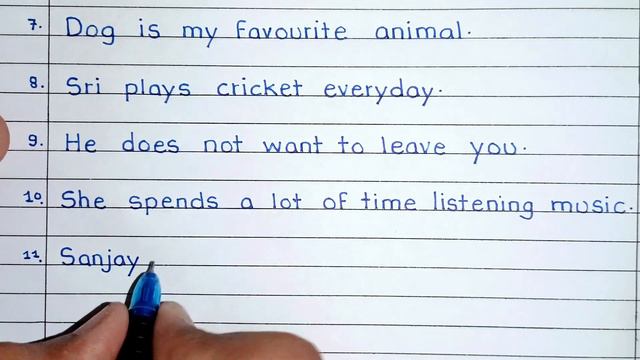 20 Sentences Of Simple Present Tense in English | Simple examples of present tense || смотреть онлайн