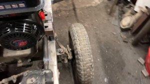 [МТ-15] Как поставить двигатель, сиденье и рулевое на минитрактор