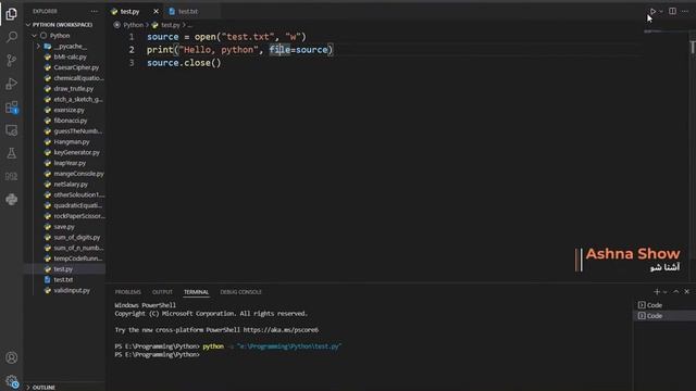 از پرینت در پایتون بهتر استفاده کنیم - print() in python, sep, end, file, f-string смотреть онлайн