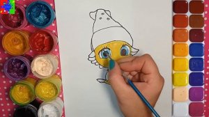 Шу­ши из мультика Морики Дорики. Раскраска для детей