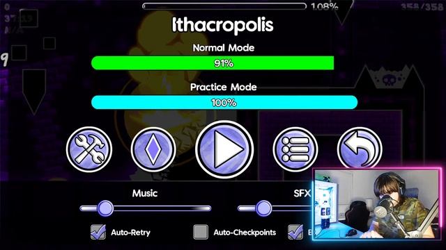 (Worst itha stream?) Ithacropolis 91% 81% 77%, 76%, 72%x2, 70%x3 go at 47% (Extreme Demon Stream 17 смотреть онлайн