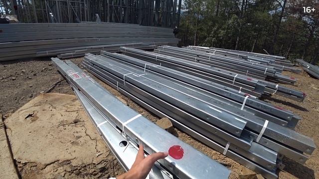 Как без подъёмной техники построить гостиницу в горах? |Фундамент под каркас ЛСТК| смотреть онлайн