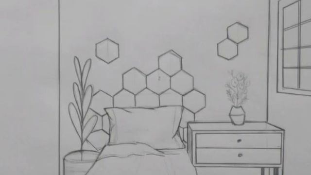 How to draw a Beautiful Room Sketch#aesthetic смотреть онлайн